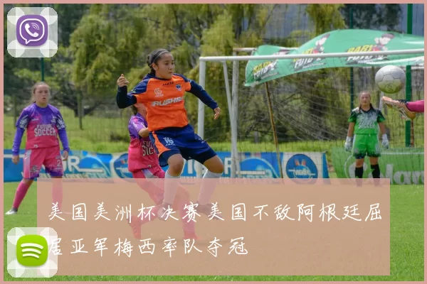 美国美洲杯决赛美国不敌阿根廷屈居亚军梅西率队夺冠