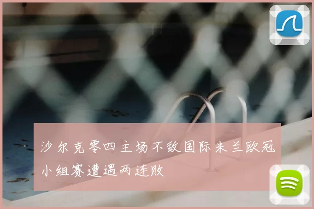 沙尔克零四主场不敌国际米兰欧冠小组赛遭遇两连败